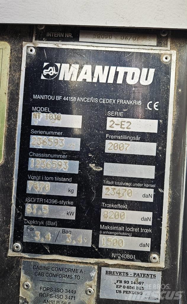 Manitou 1030 Teleskopiskie manipulatori