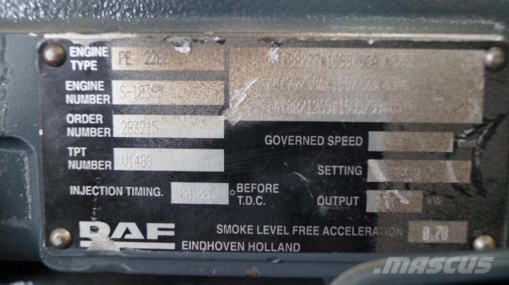 DAF PE 228 C NEW Dzinēji