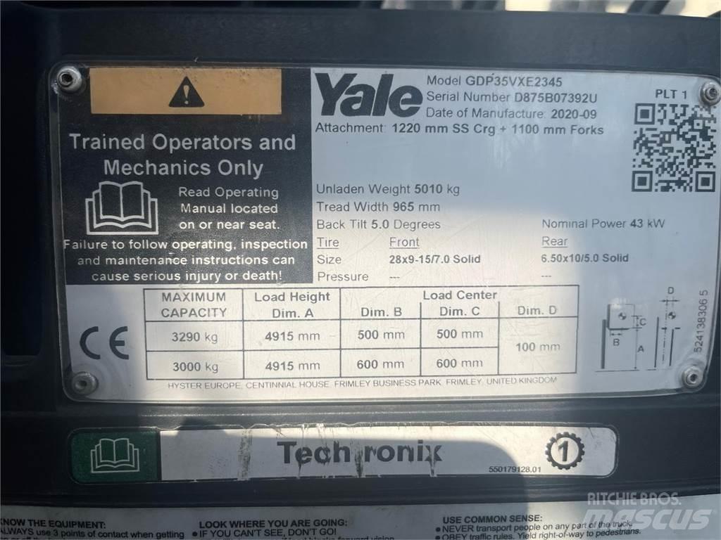Yale GDP35VX Tehnika ar dīzeļa dzinēju