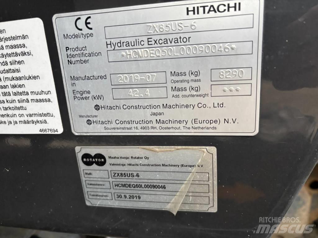 Hitachi ZX 85 US-6 Vidēja lieluma ekskavatori 7 t - 12 t
