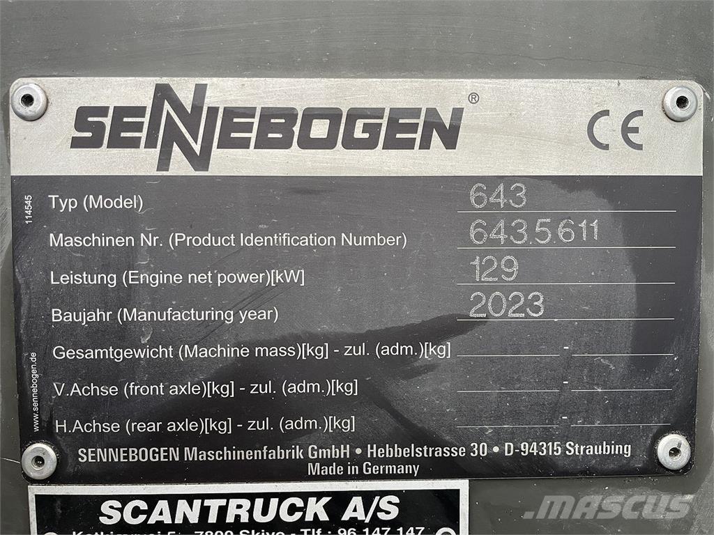 Sennebogen 643E-R Visurgājēji celtņi