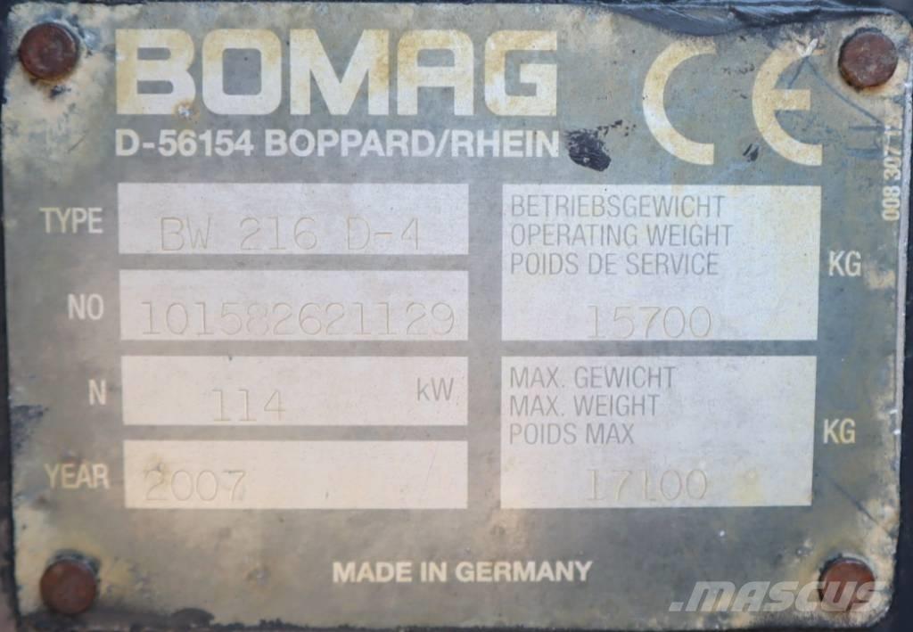 Bomag BW 216 D-4 Augsnes blīvētāji