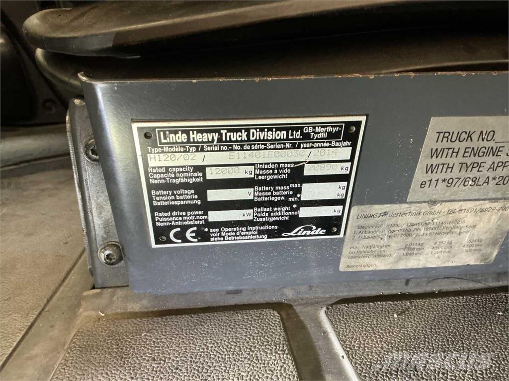 Linde H120D/1200 Tehnika ar dīzeļa dzinēju