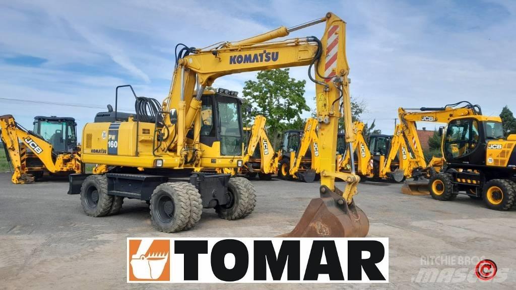 Komatsu PW 160-7 Ekskavatori uz riteņiem
