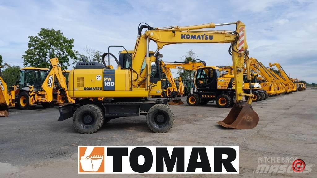Komatsu PW 160-7 Ekskavatori uz riteņiem