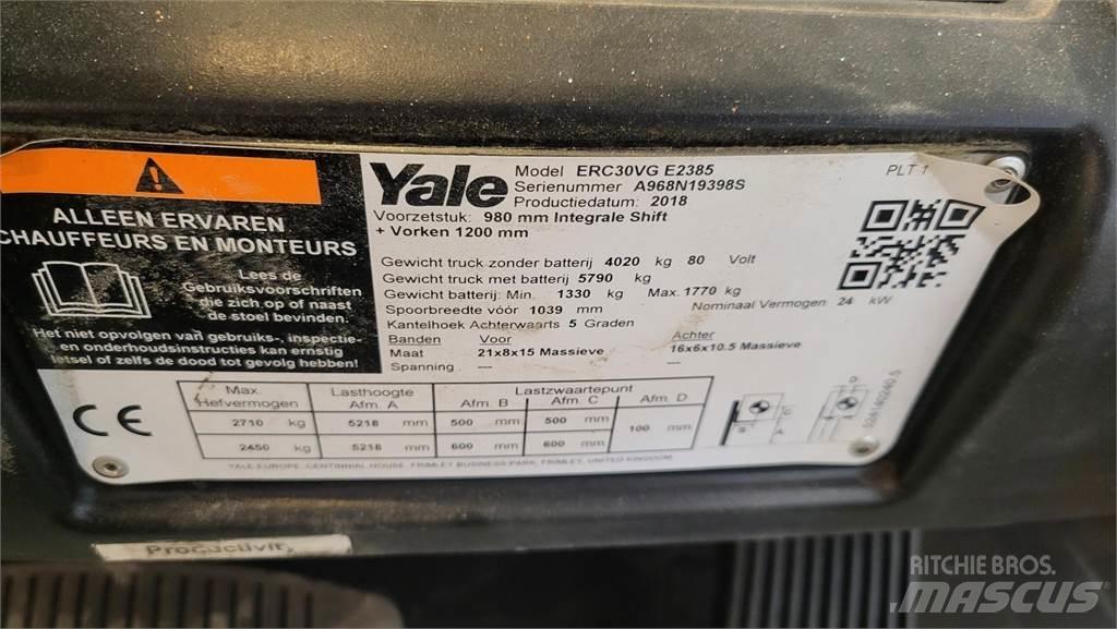 Yale ERC30VG 2018 Elektriskie iekrāvēji