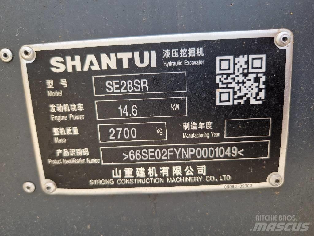 Shantui SE28SR Ekskavatori uz riteņiem