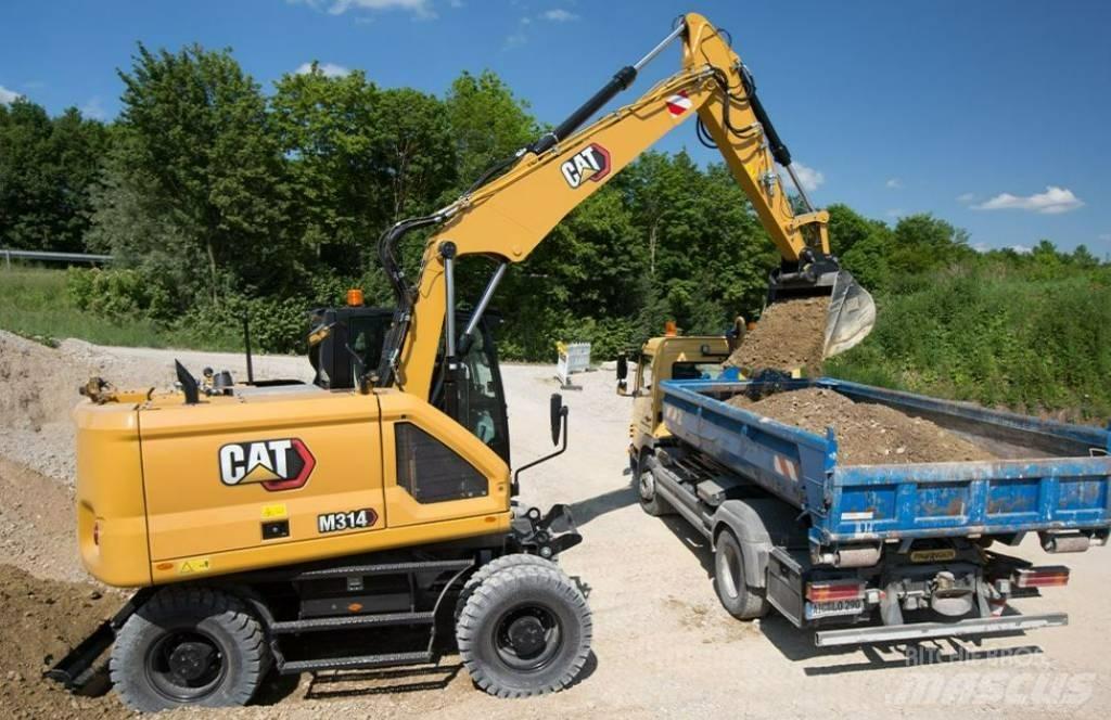 CAT M 314 UTHYRES Ekskavatori uz riteņiem