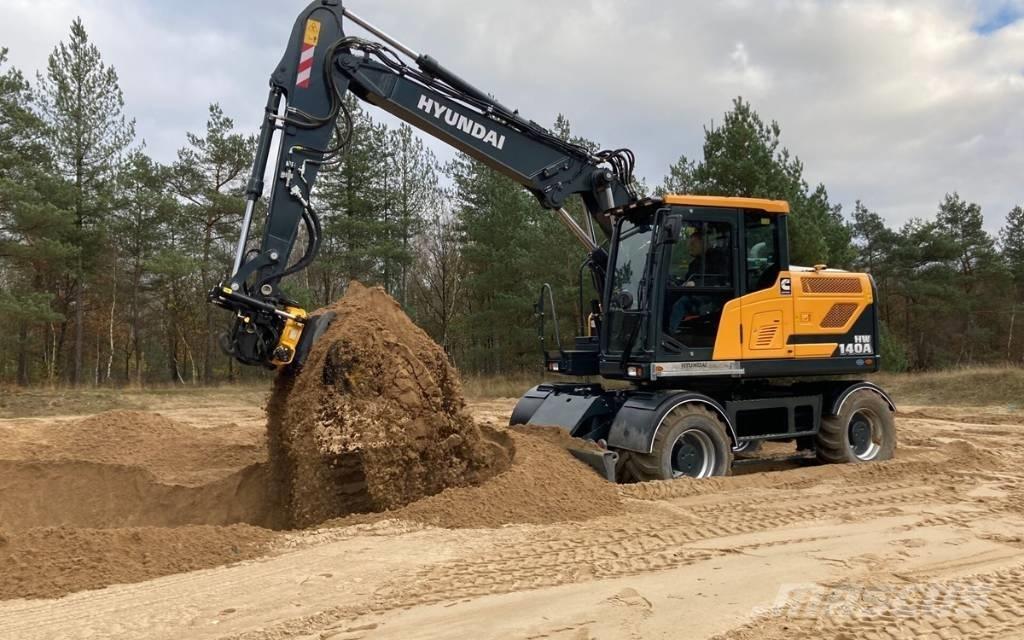 Hyundai HW140A Ekskavatori uz riteņiem
