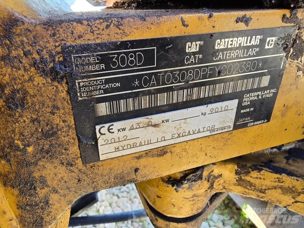 CAT 308 D Vidēja lieluma ekskavatori 7 t - 12 t