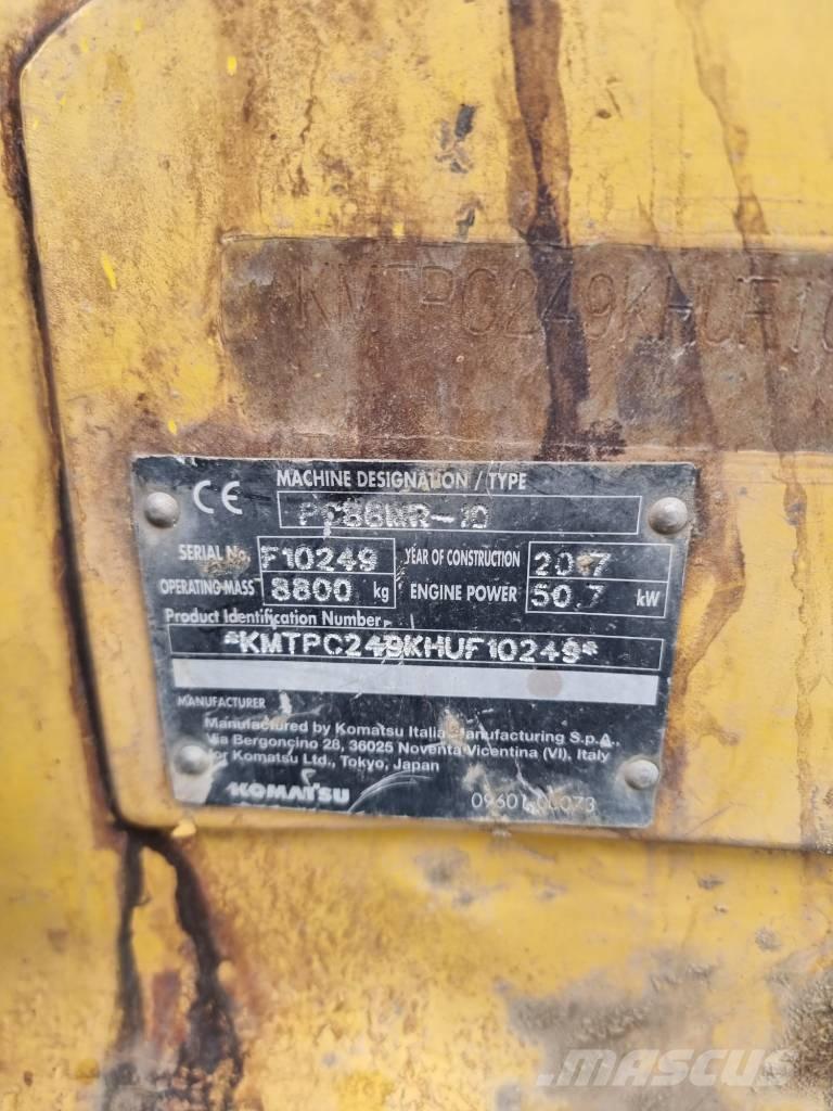 Komatsu PC 88 MR-10 Vidēja lieluma ekskavatori 7 t - 12 t