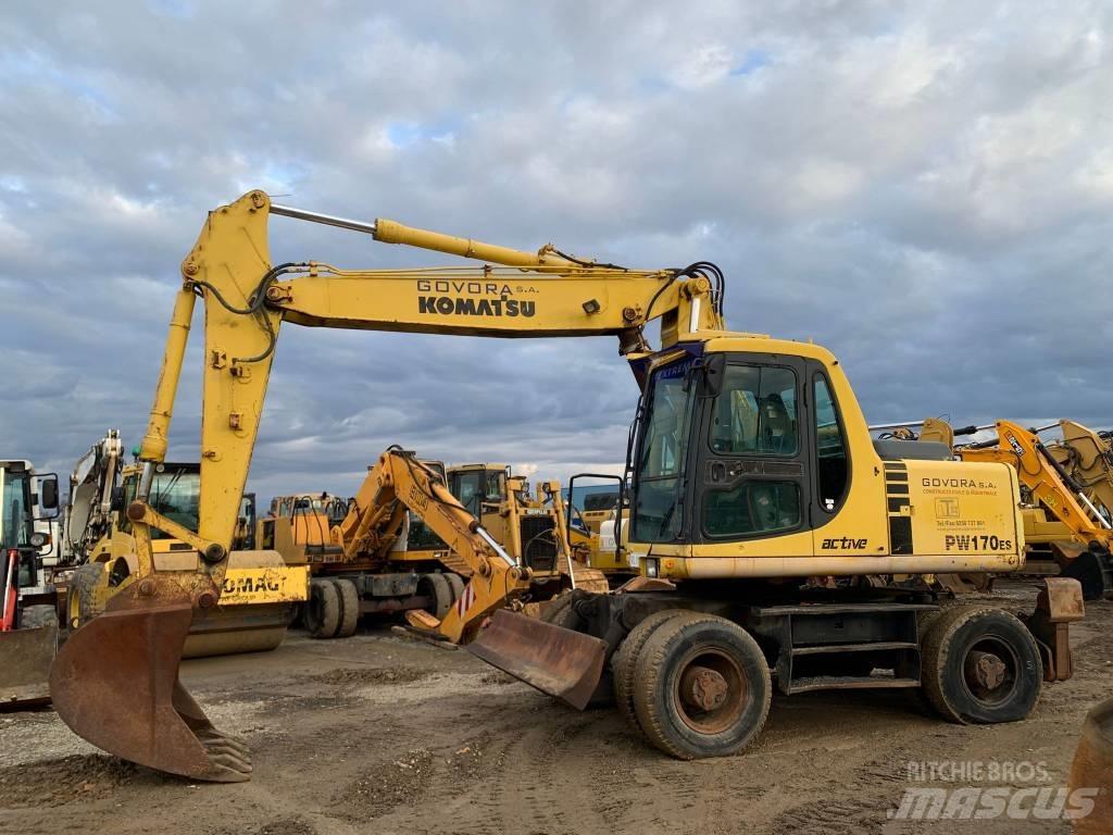 Komatsu PW 170 ES Ekskavatori uz riteņiem