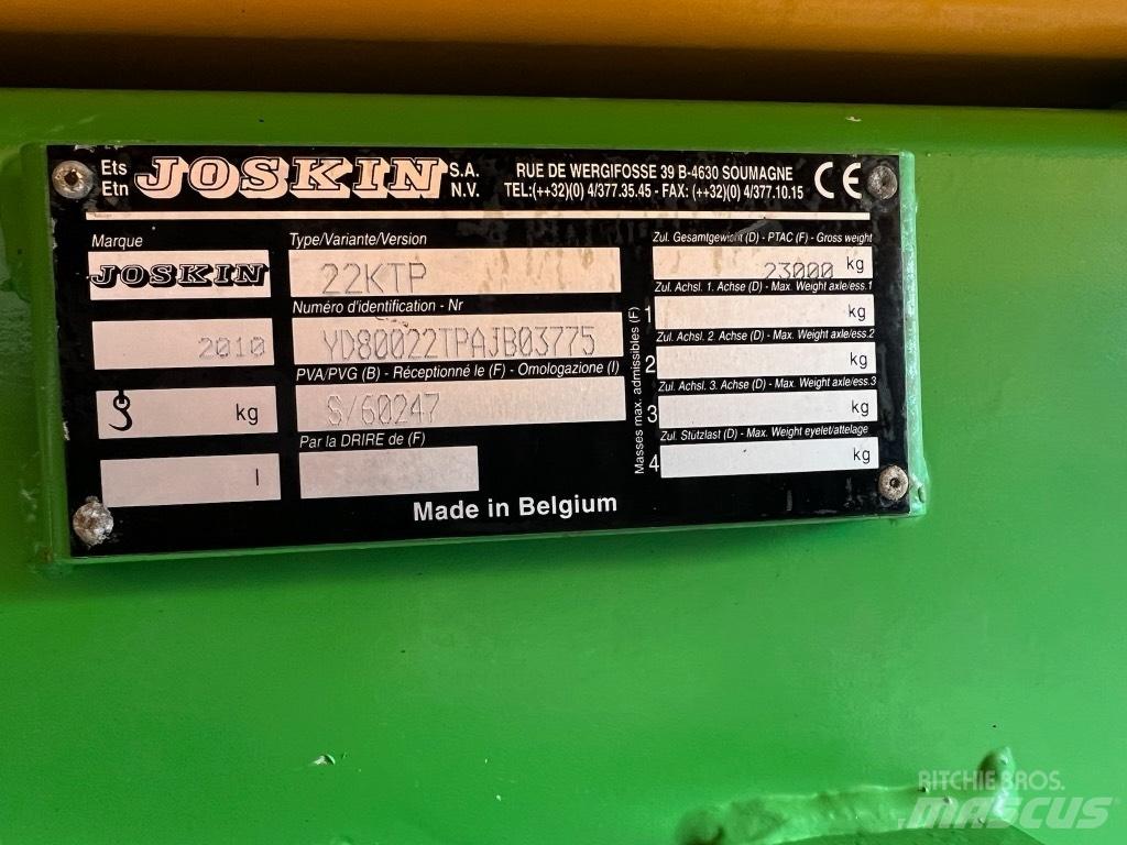 Joskin 22KTP Pašizgāzēju piekabes