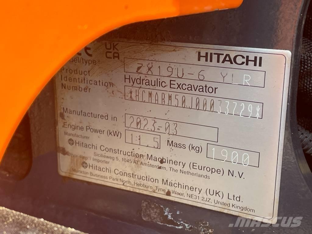 Hitachi ZX 19 U-6 Mini ekskavatori < 7 t