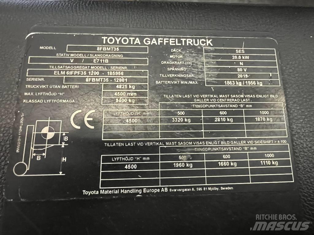 Toyota 8 FBMT 35 Elektriskie iekrāvēji