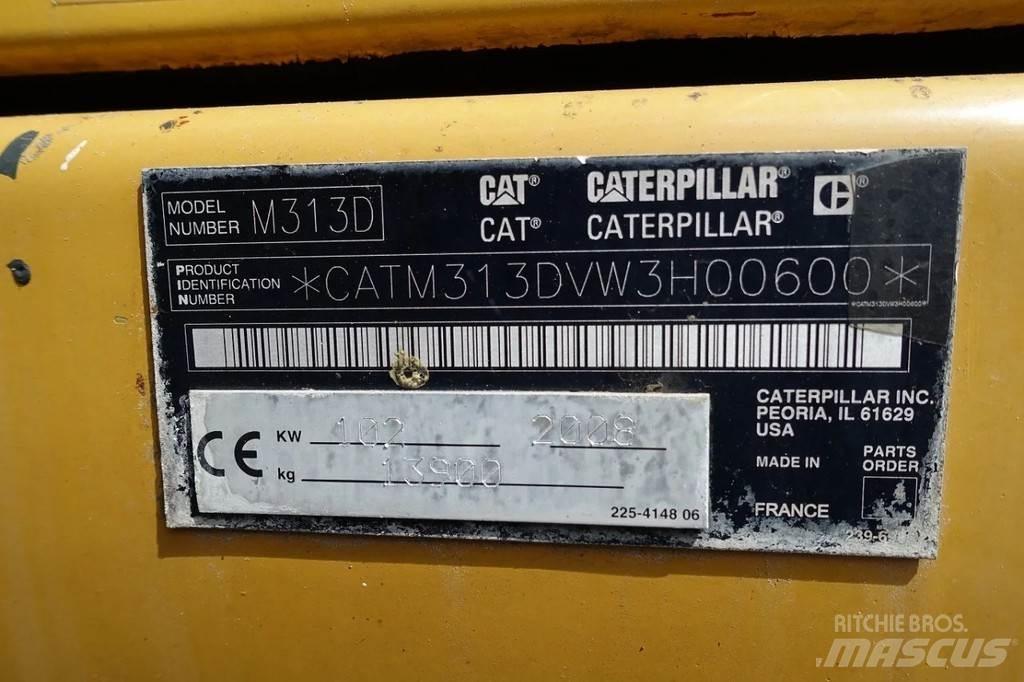 CAT M313 D Ekskavatori uz riteņiem