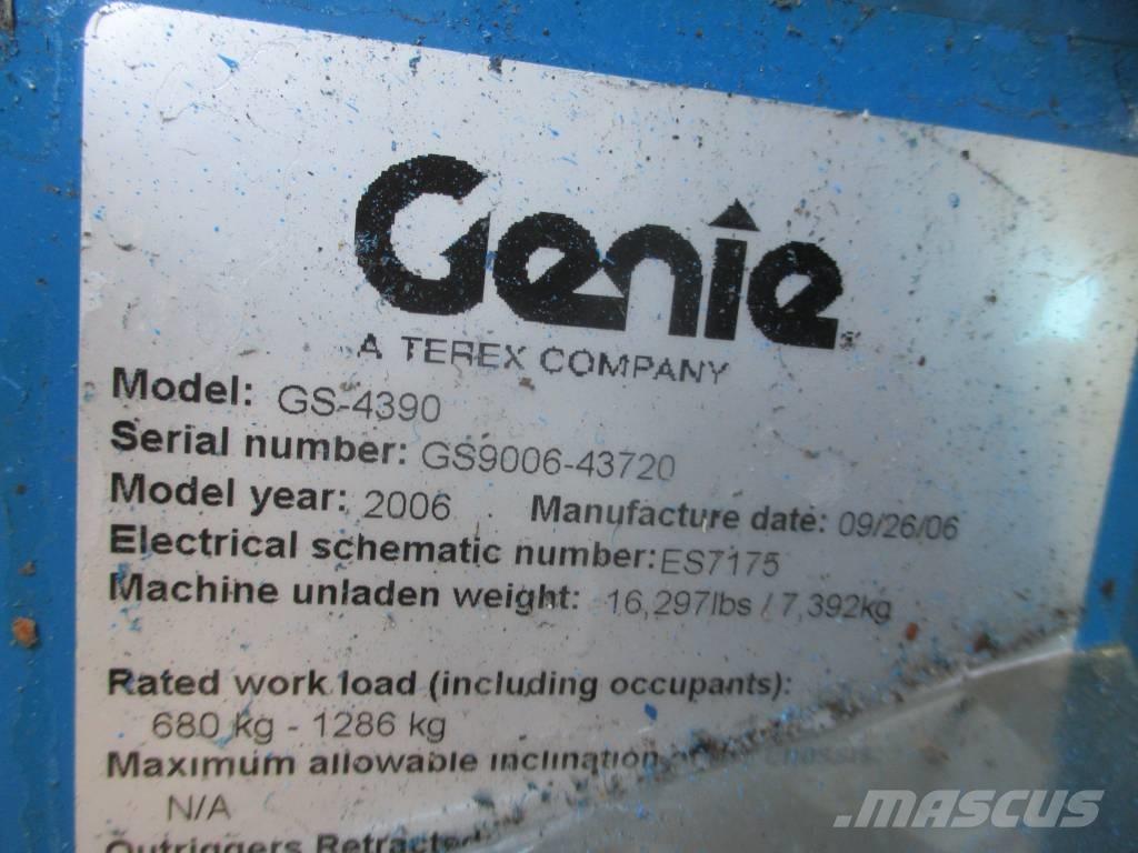 Genie GS 4390 RT Šķerveida pacēlāji