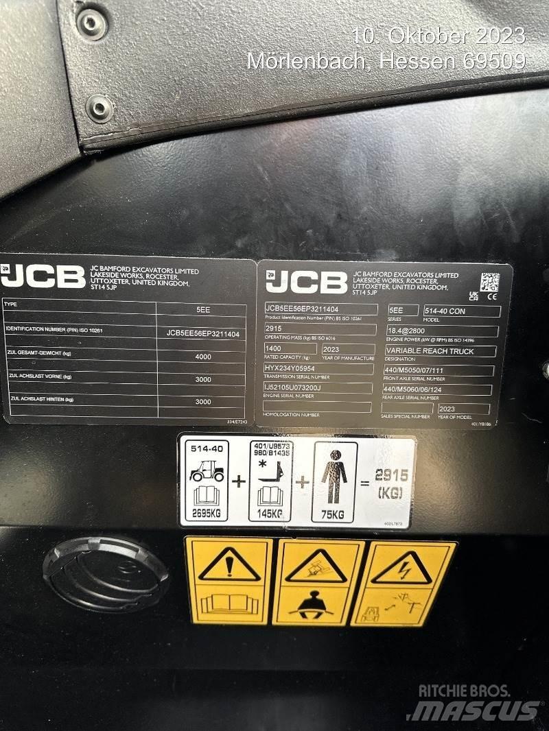JCB 514-40 CON Teleskopiskie manipulatori