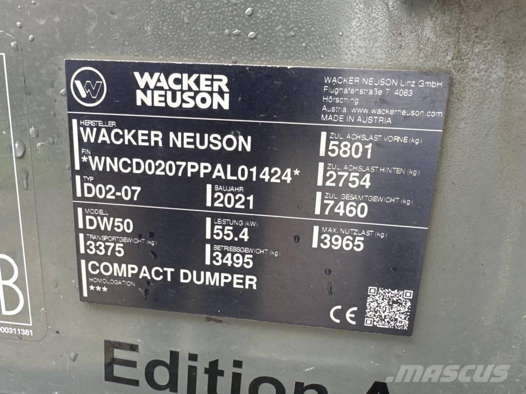 Wacker Neuson DW50 Mini pašizgāzēji