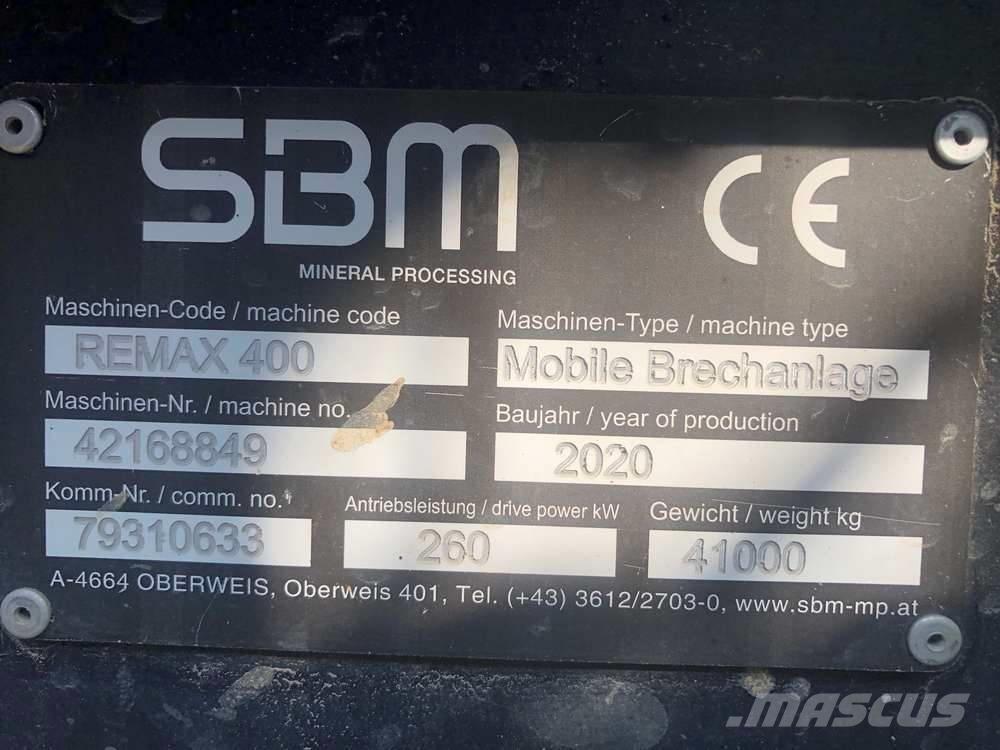 SBM Remax 400 Mobilie drupinātāji