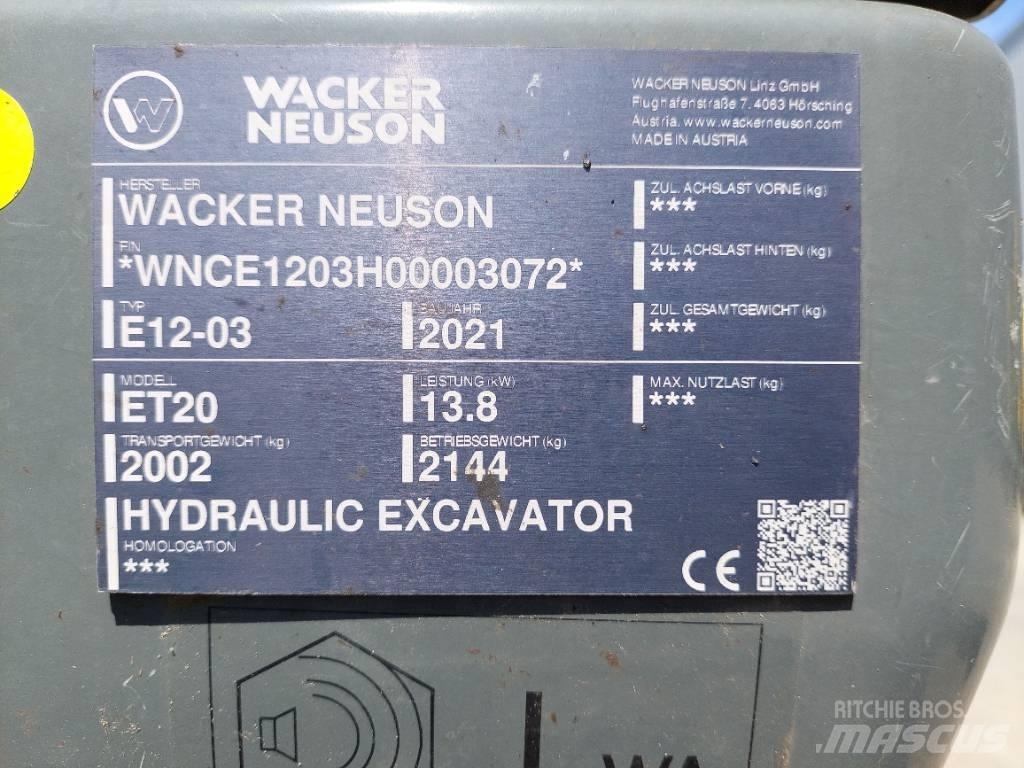 Wacker Neuson ET20 Kāpurķēžu ekskavatori