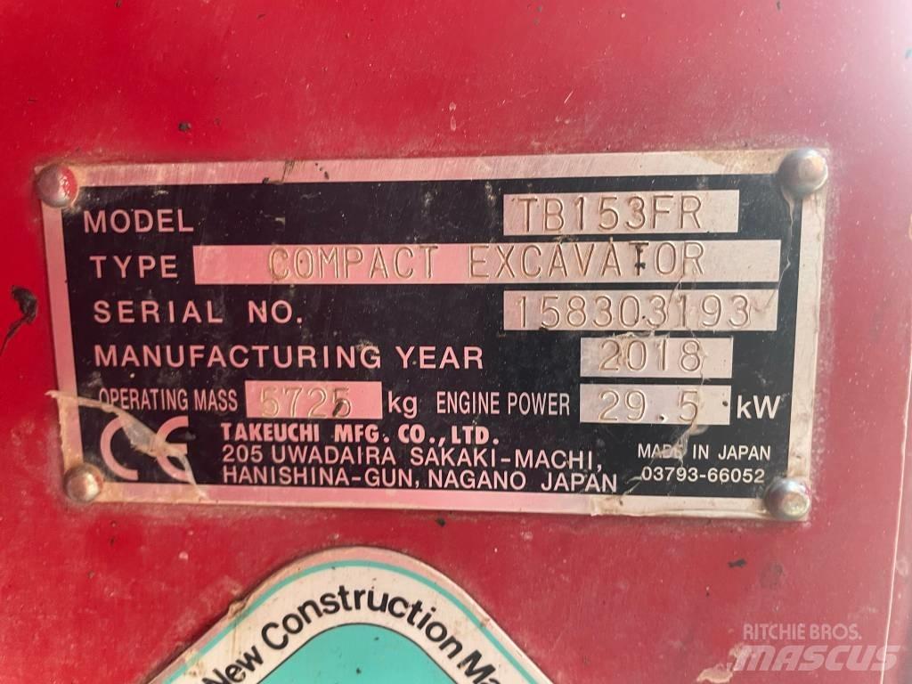 Takeuchi TB 153 FR Mini ekskavatori < 7 t