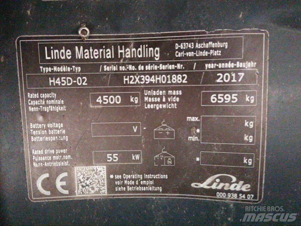 Linde H45D-02 Tehnika ar dīzeļa dzinēju