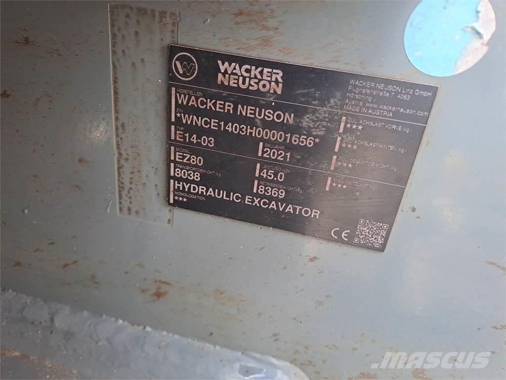 Wacker Neuson EZ80 Kāpurķēžu ekskavatori