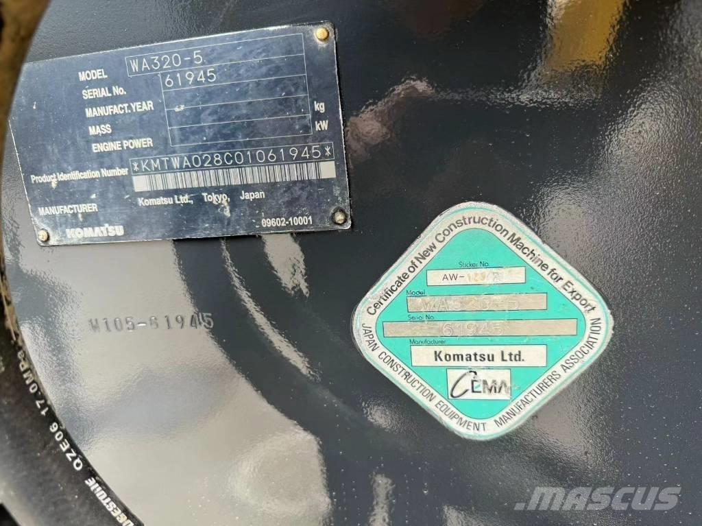Komatsu WA 320-5 Iekrāvēji uz riteņiem
