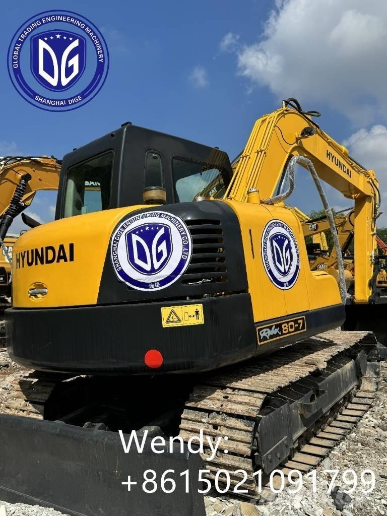 Hyundai 80-7 Kāpurķēžu ekskavatori