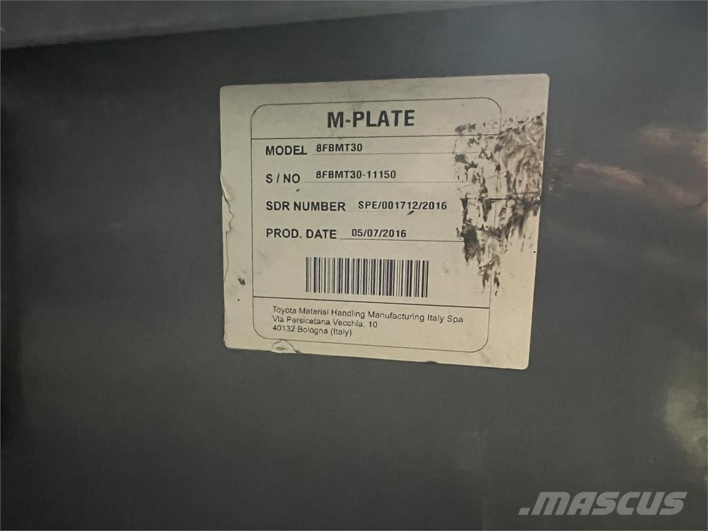 Toyota 8FBMT30 Elektriskie iekrāvēji