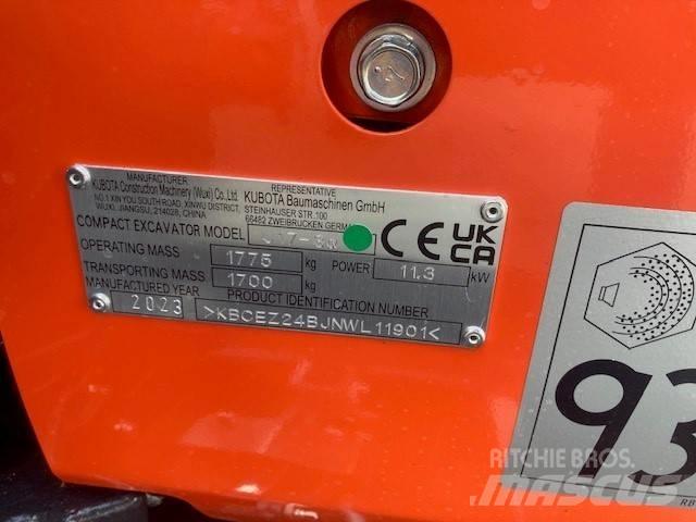 Kubota U 17-3 Mini ekskavatori < 7 t