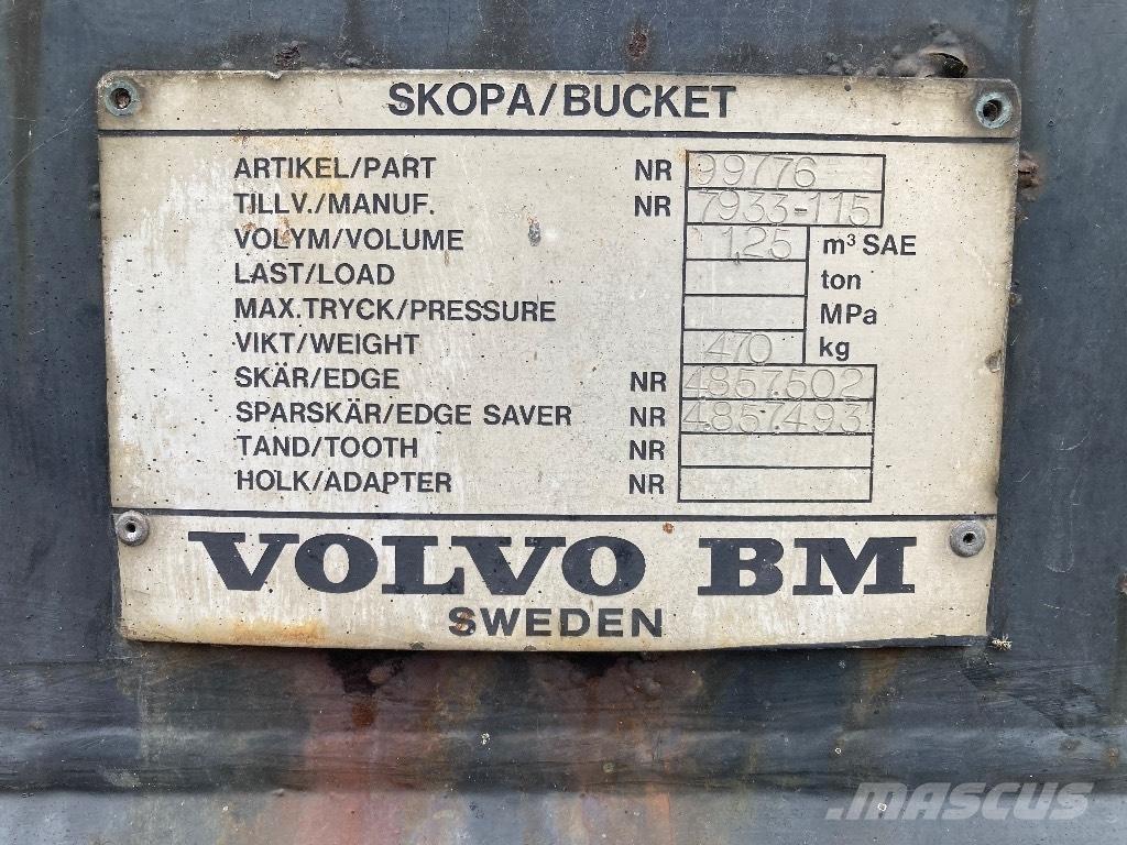 Volvo BM Skovl Iekrāvēji uz riteņiem