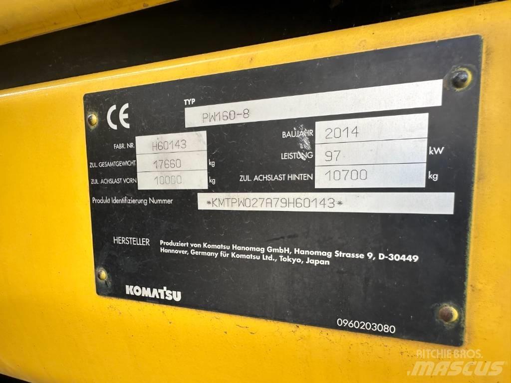 Komatsu PW 160-8 Ekskavatori uz riteņiem