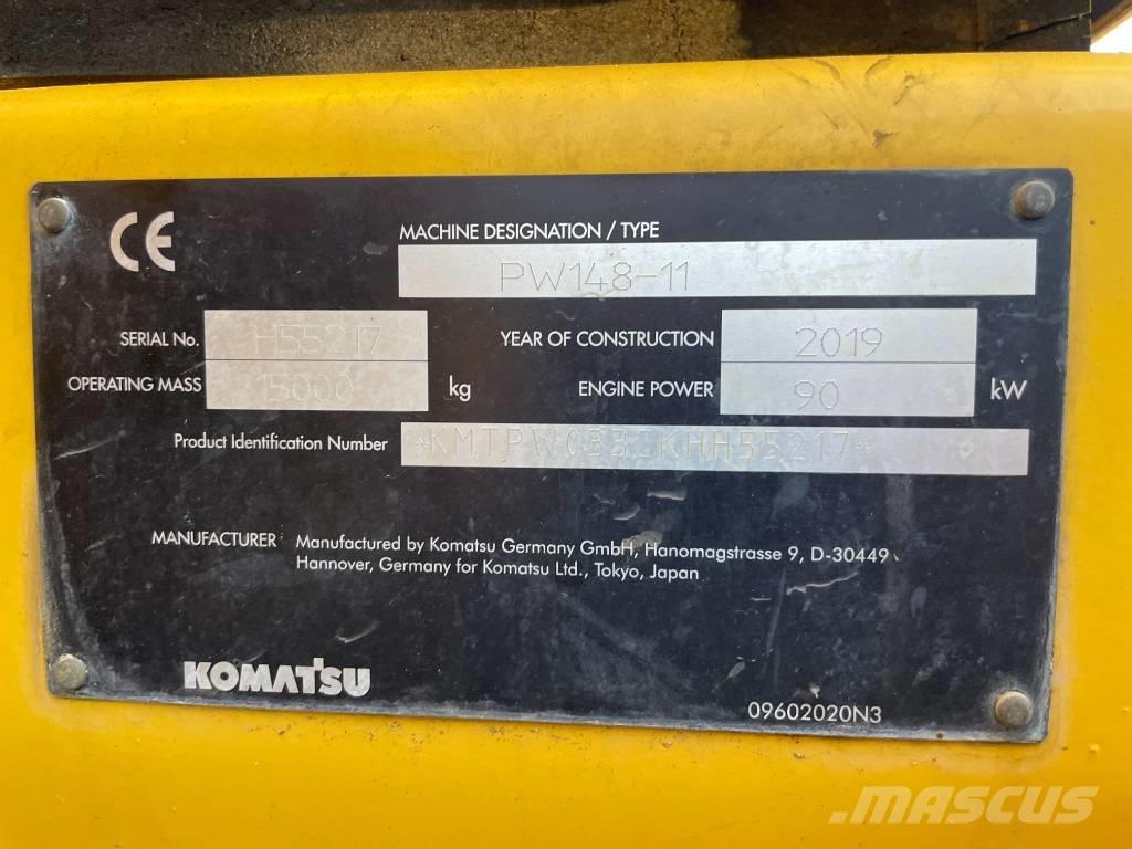 Komatsu PW 148-11 Ekskavatori uz riteņiem