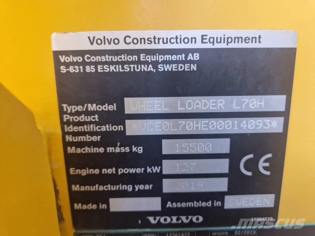 Volvo L 70 H Iekrāvēji uz riteņiem
