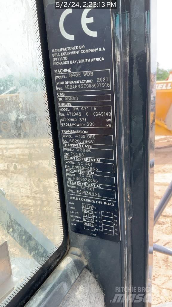 Bell B45E Artikulētie pašizgāzēji