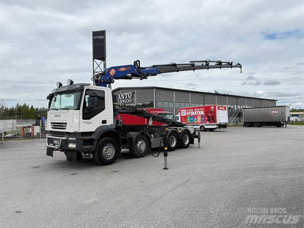 Iveco 410T45 8x4 Smagās mašīnas ar celtni