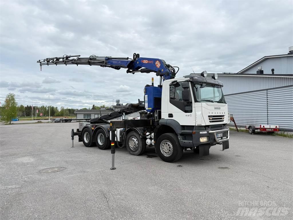 Iveco 410T45 8x4 Smagās mašīnas ar celtni
