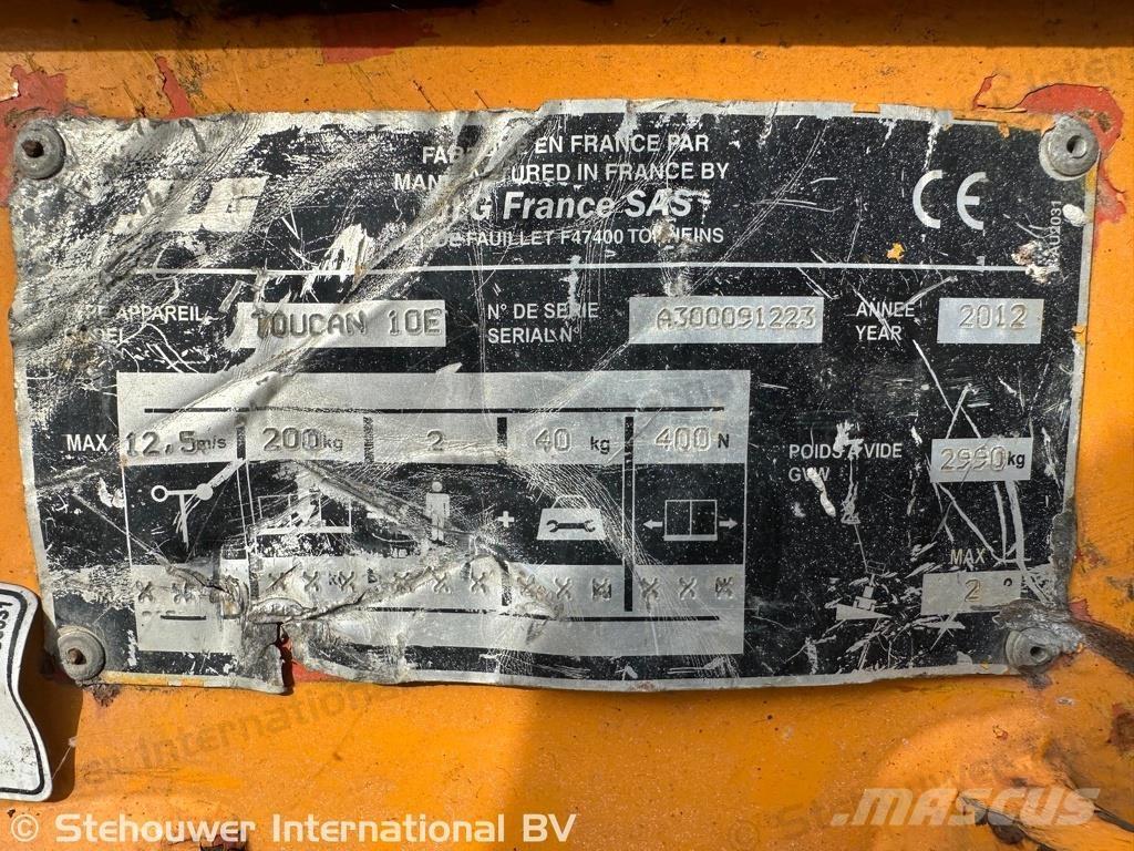 JLG Toucan 10E Citi pacēlāji un platformas