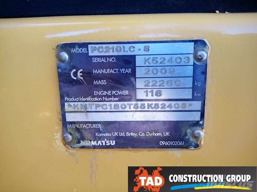 Komatsu PC210LC-8 Kāpurķēžu ekskavatori