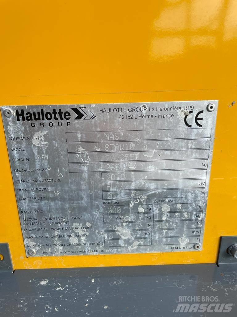 Haulotte Star 10 Vertikālie pacēlāji