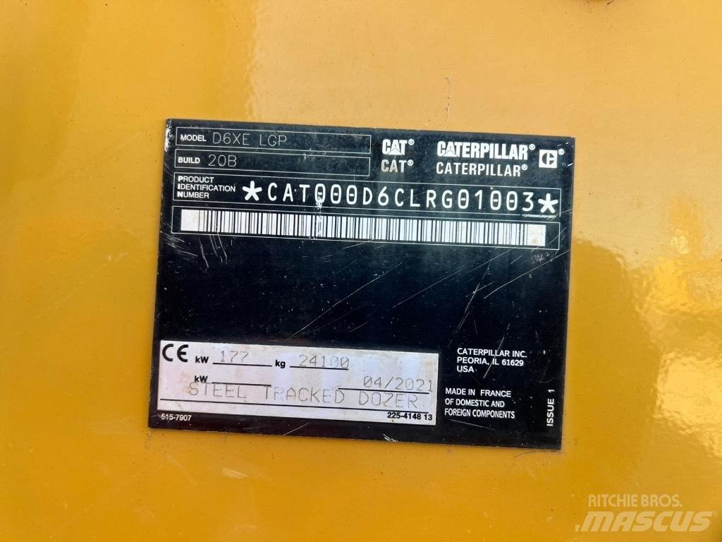 CAT D6XE Kāpurķēžu buldozeri