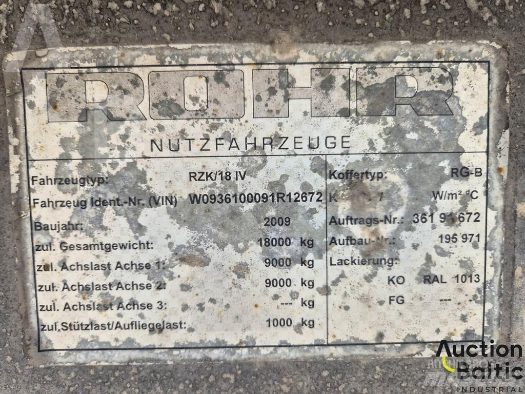 Rohr RZK 18 IV Tents puspiekabes
