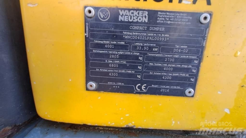Wacker Neuson LD4001 Mini pašizgāzēji