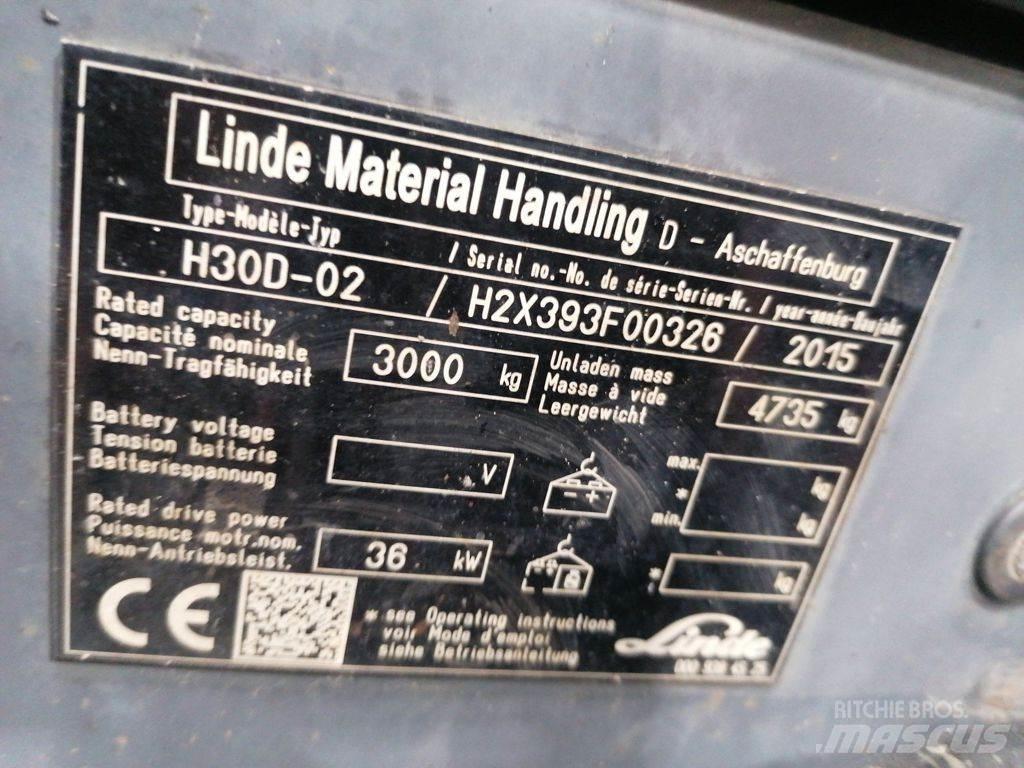 Linde H30D-02 Tehnika ar dīzeļa dzinēju