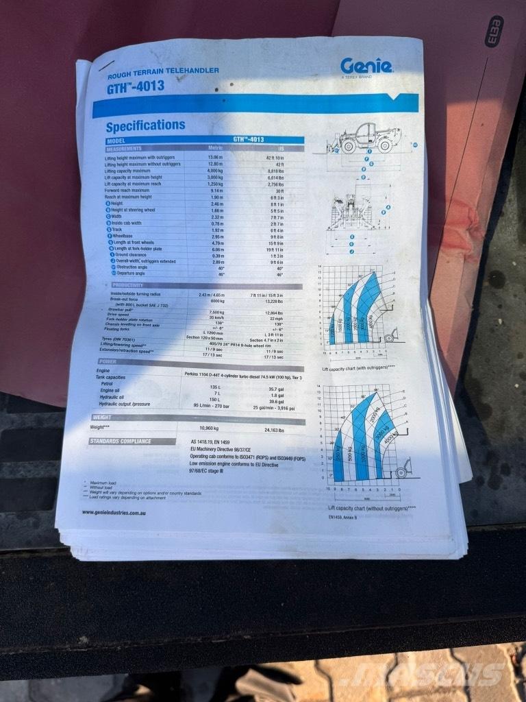 Genie GTH 4013 SX Teleskopiskie manipulatori