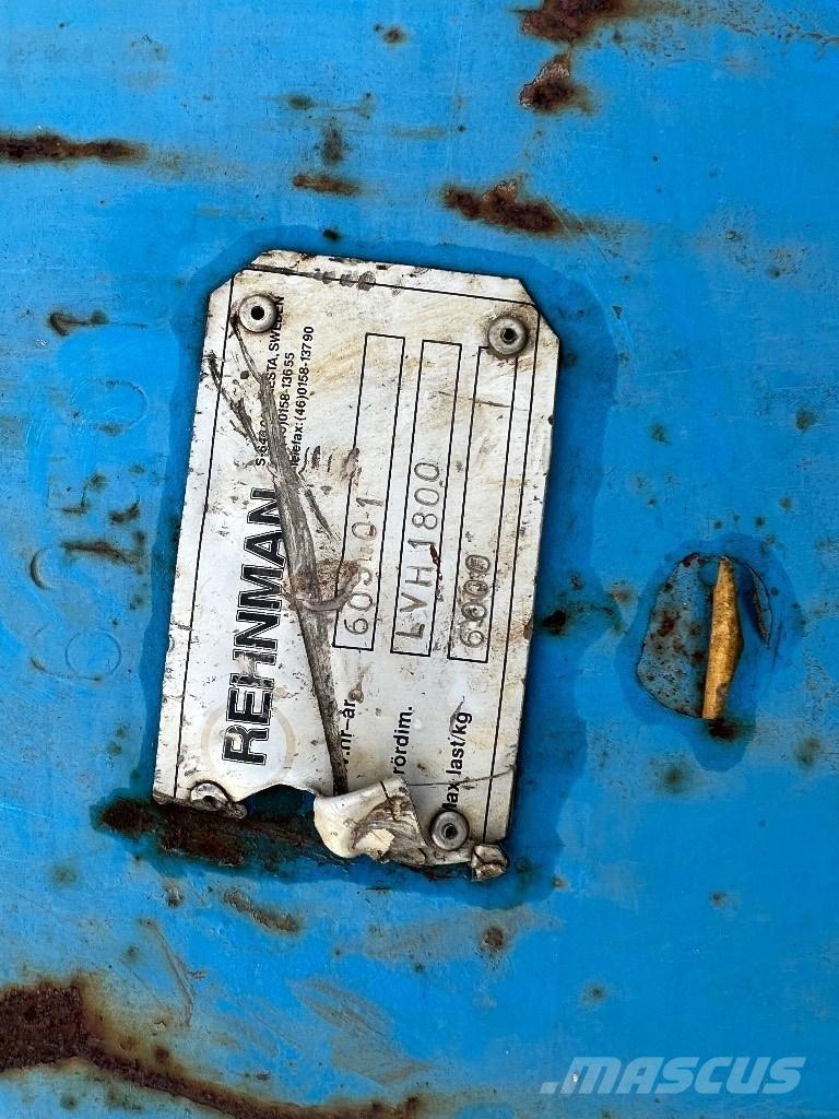  Rehnman LVH 1800 Citas sastāvdaļas