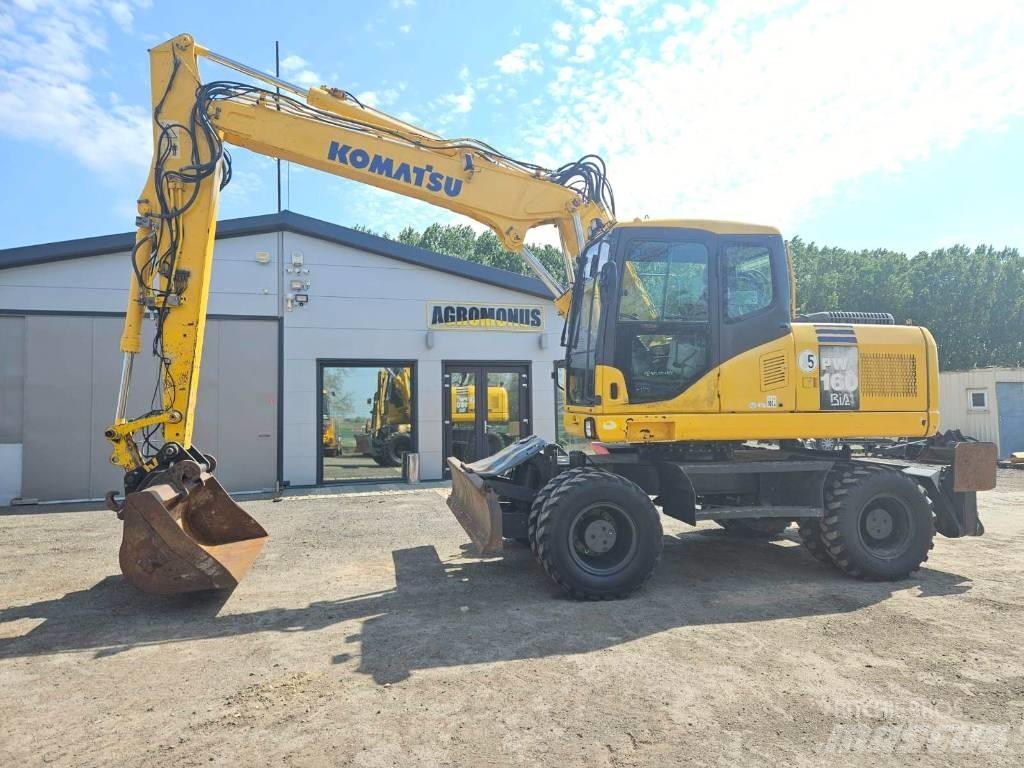 Komatsu PW 160-7 Ekskavatori uz riteņiem