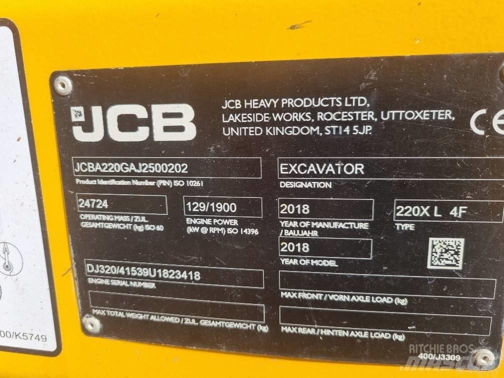 JCB 220 XL 4F Kāpurķēžu ekskavatori
